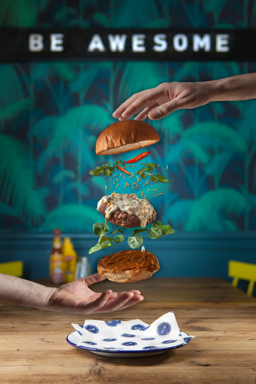 Ben's Canteen advertising dish, retouched in studio