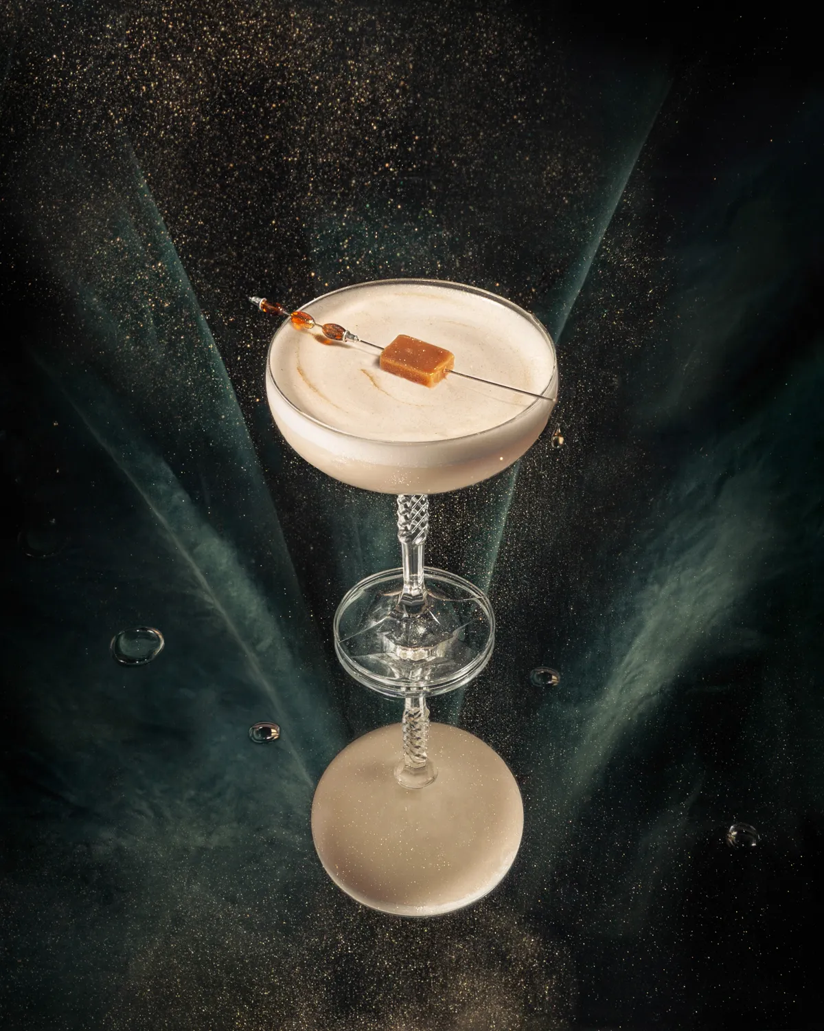 Cocktail built as a creative still