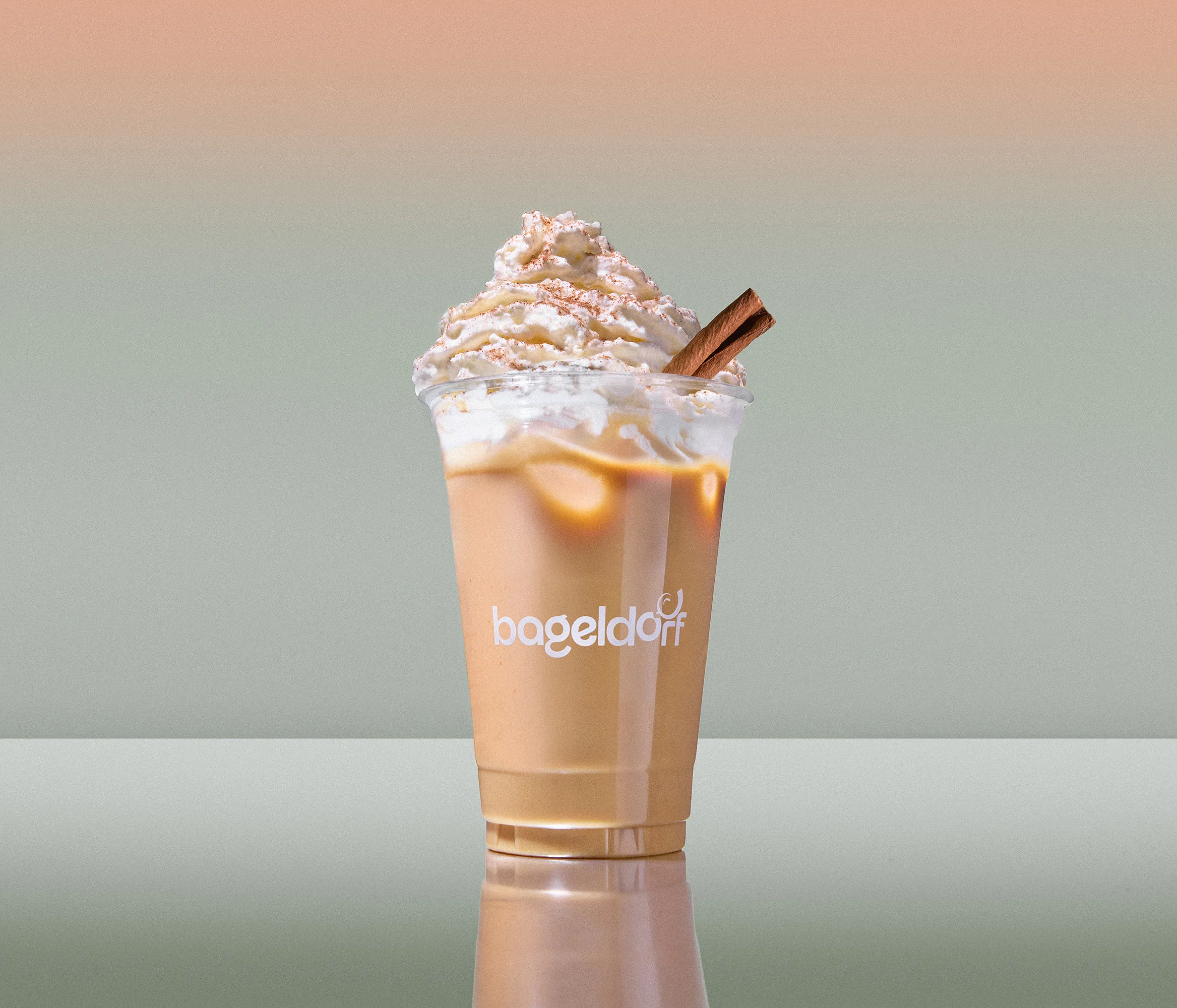 Iced latte, studio lit