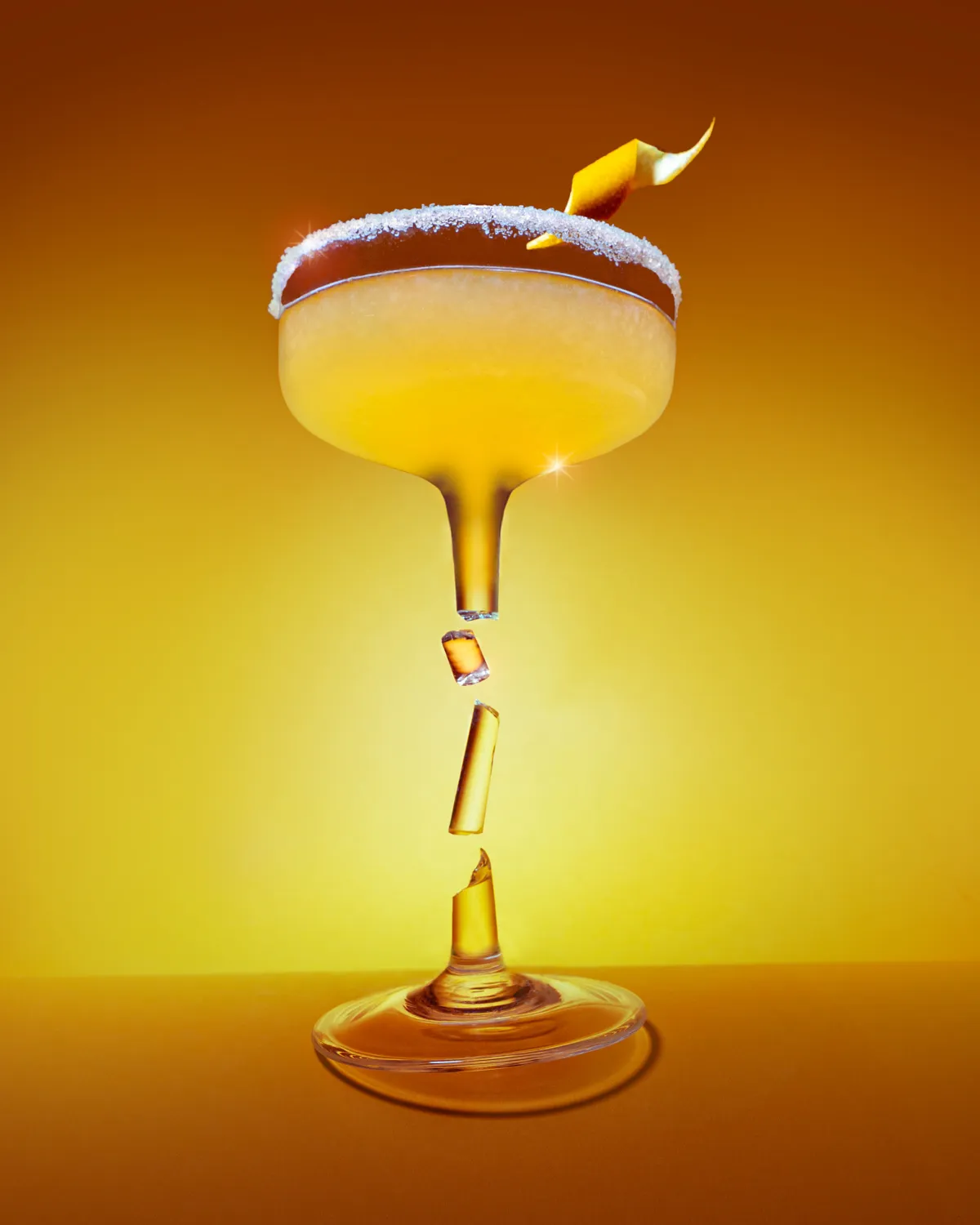 Smashed sidecar cocktail, fine art print