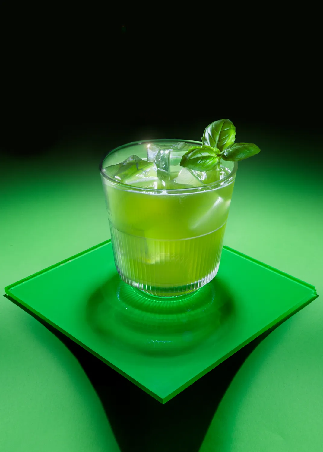 Smashed basil cocktail, fine art print