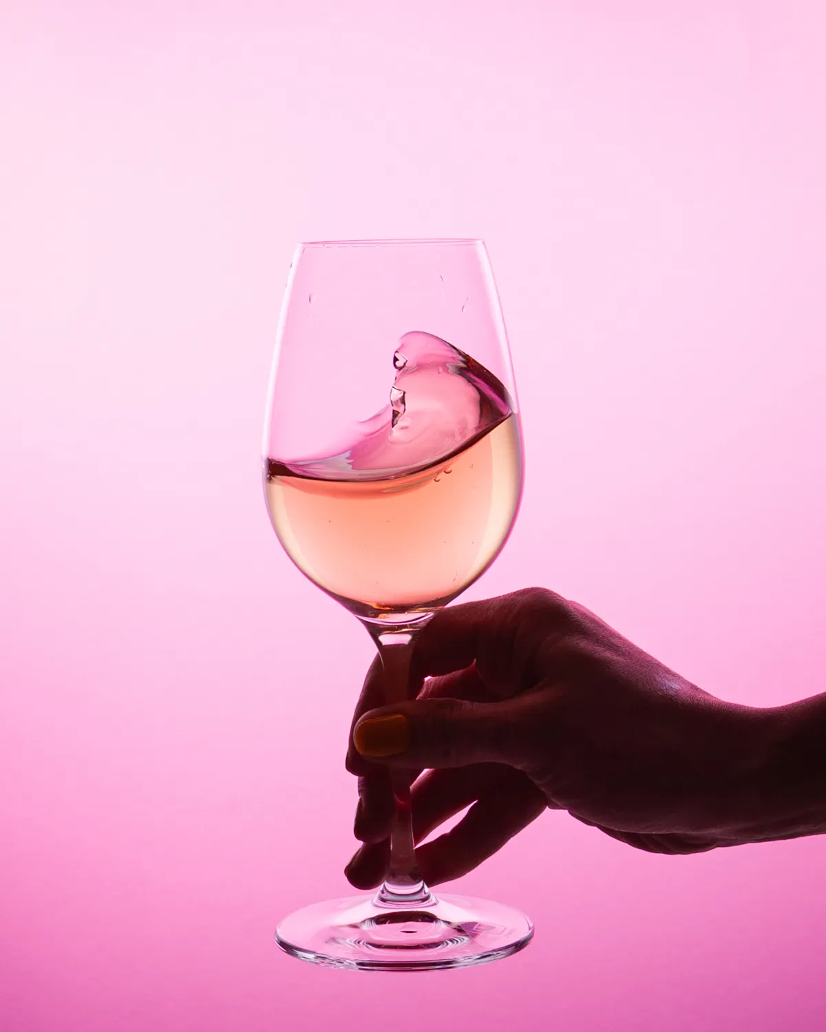 Wine bottle shot for a brand