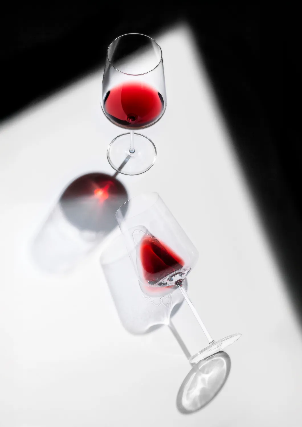 Wine still life printed as wall art