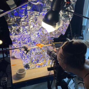 Behind the scenes for large food photography shoot at Wild creative Studios